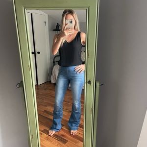 NWT Cello Medium Wash Flare Jeans Sz Medium